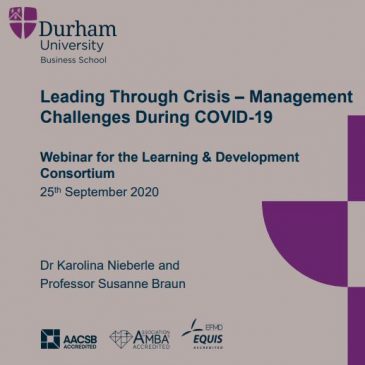 Leading Through Crisis – Management Challenges